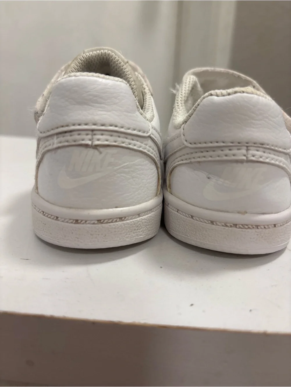Nike Kids White Velcro & Lace Sneakers